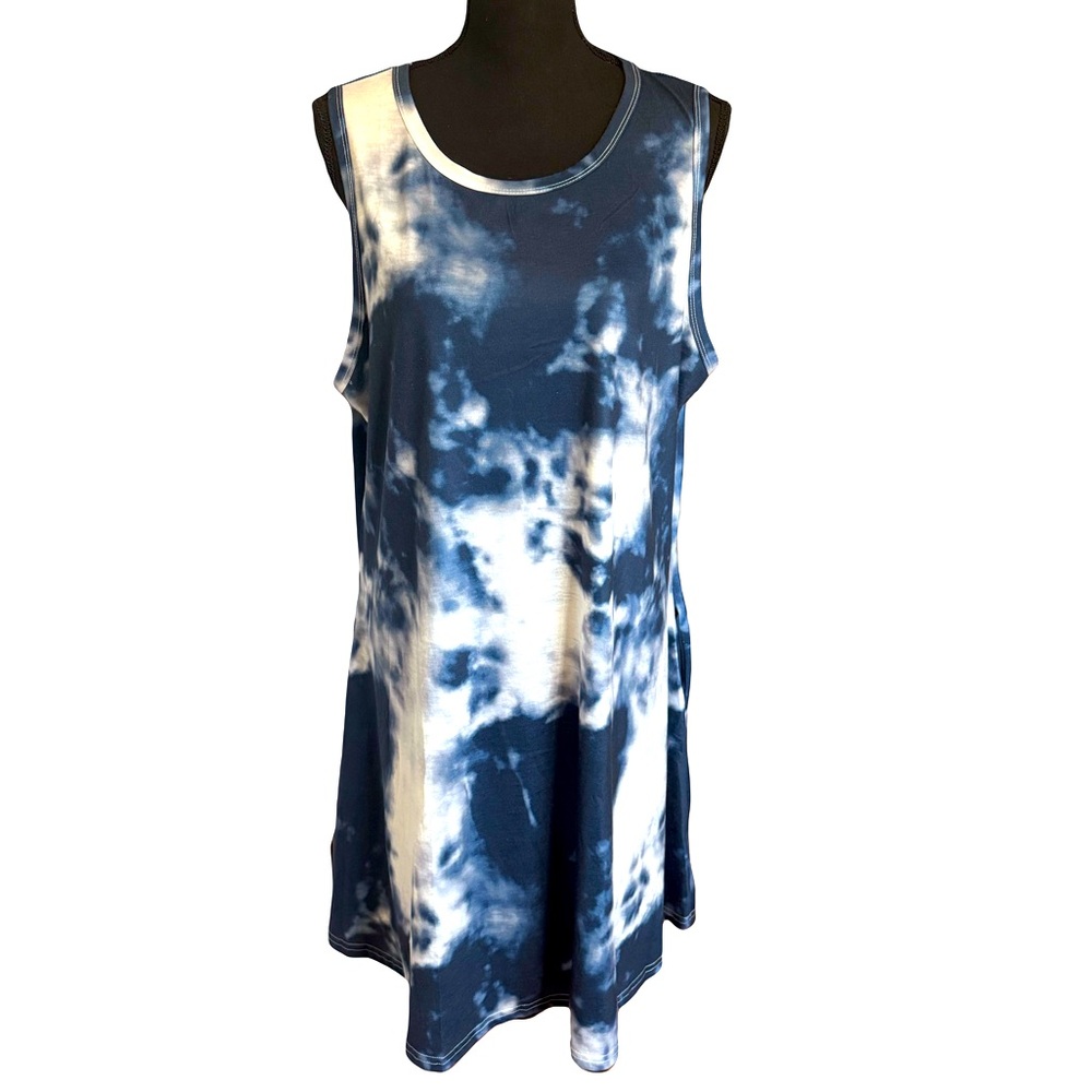 Tie dyed tank dress with pockets - NWOT - XXL